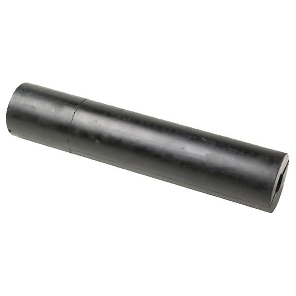 Seachoice Black Rubber Straight Roller 12" x 2-1/2" With 5/8" ID Hole 56360 - main